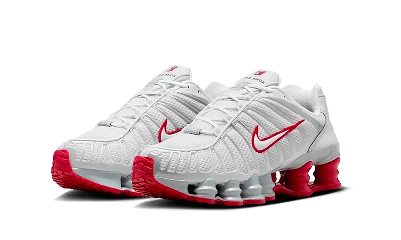 Nike Shox TL Platinum Tint Gym Red